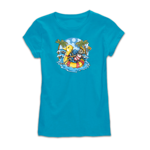 Дамска тениска с цветен принт PARTY TIME Дамска тениска с цветен принт PARTY TIME